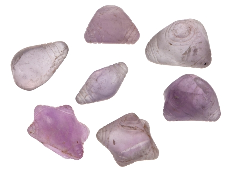Chumpi Khuyas Set aus Amethyst 7 Apus Chumpi Khuyas Set aus Amethyst 7 Apus – Chumpi Khuya/Energiesteine