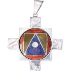 Silber Anhänger „Chakana“ 2. seitig) – Chakana