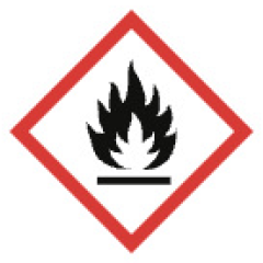 GHS02 - Gefahr: Flüssigkeit und Dampf leicht entzündbar